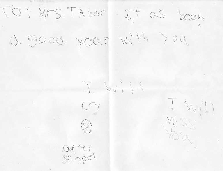 i will cry after school :( i will miss you