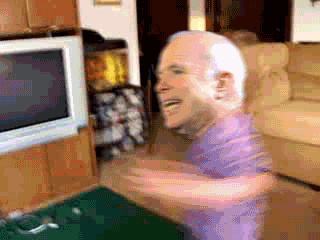 john mccain toddler running around
