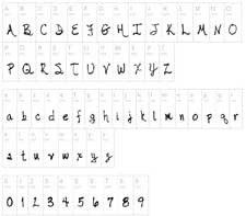 tabor tiny-handwriting